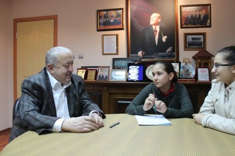 Öğrenciler, Başkan YILMAZ ile Röportaj Yaptı