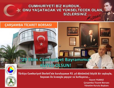 Cumhuriyetimizin 93. Yılı Kutlu Olsun
