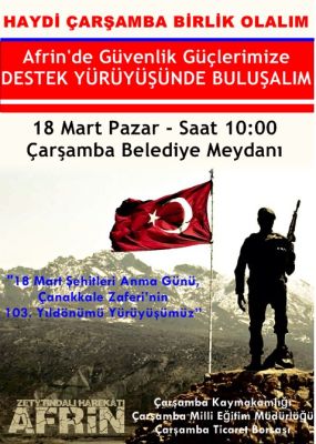 Afrin İçin Yürüyecekler