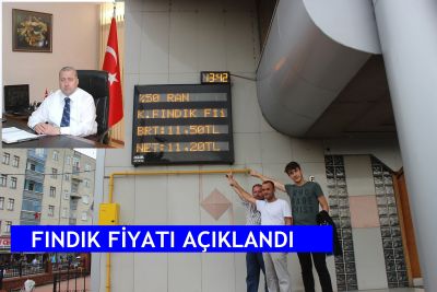 Çarşamba’da Fındık, Sezona 11.50 Tl’den Başladı!