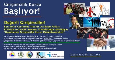 Girişimcilik Kursu Başlıyor!
